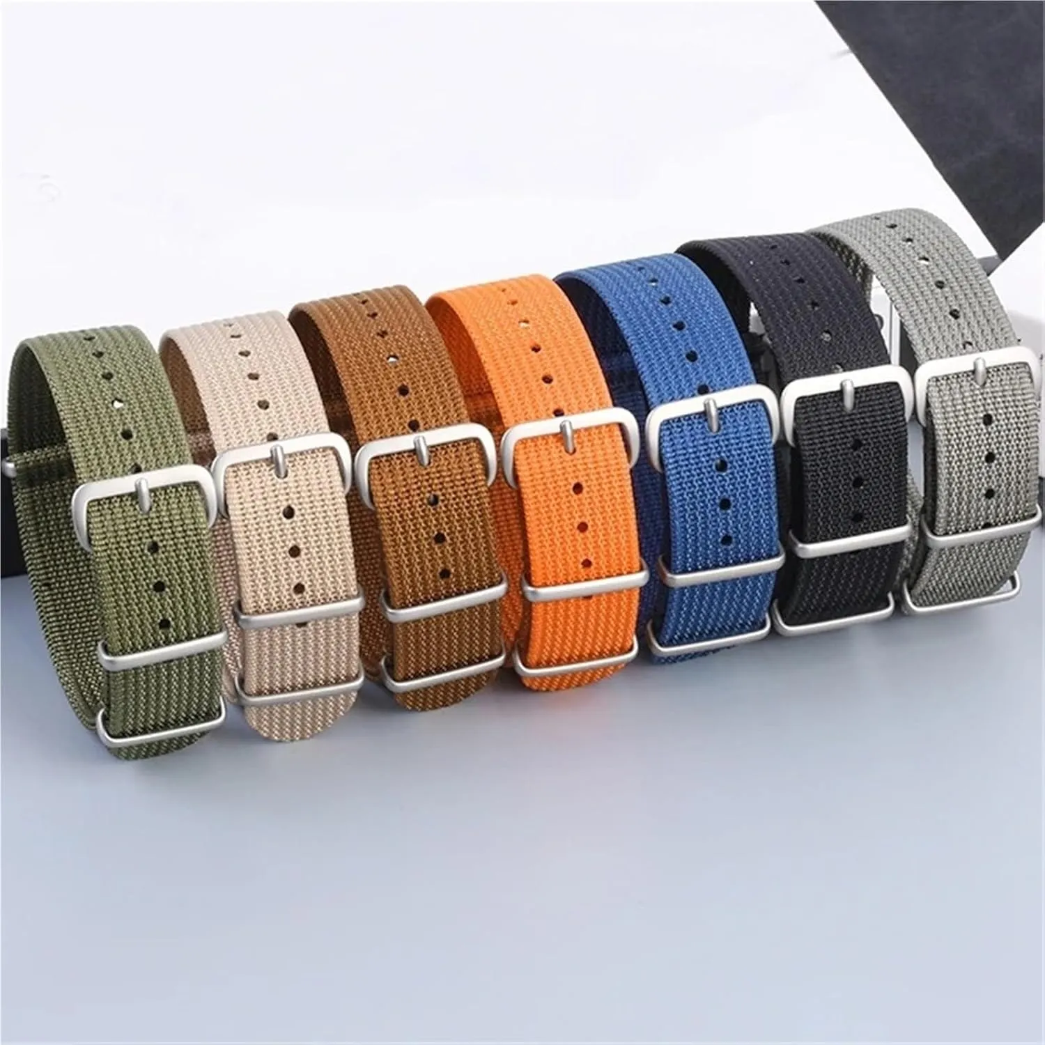 Nylon Canvas Watch Strap 18mm 20mm 22mm Quick Release Watch Band Men Women Universal Bracelet Watchband