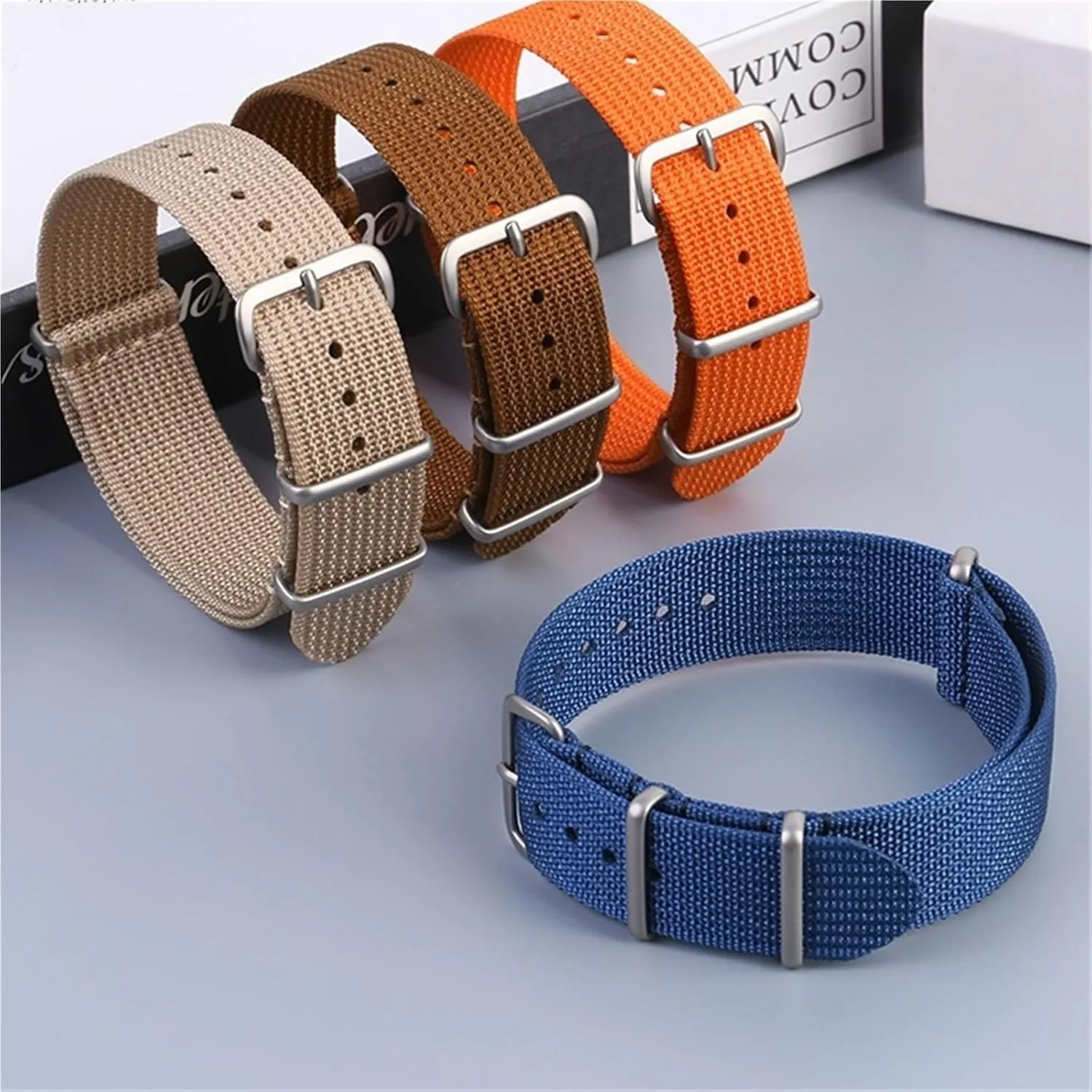 Nylon Canvas Watch Strap 18mm 20mm 22mm Quick Release Watch Band Men Women Universal Bracelet Watchband
