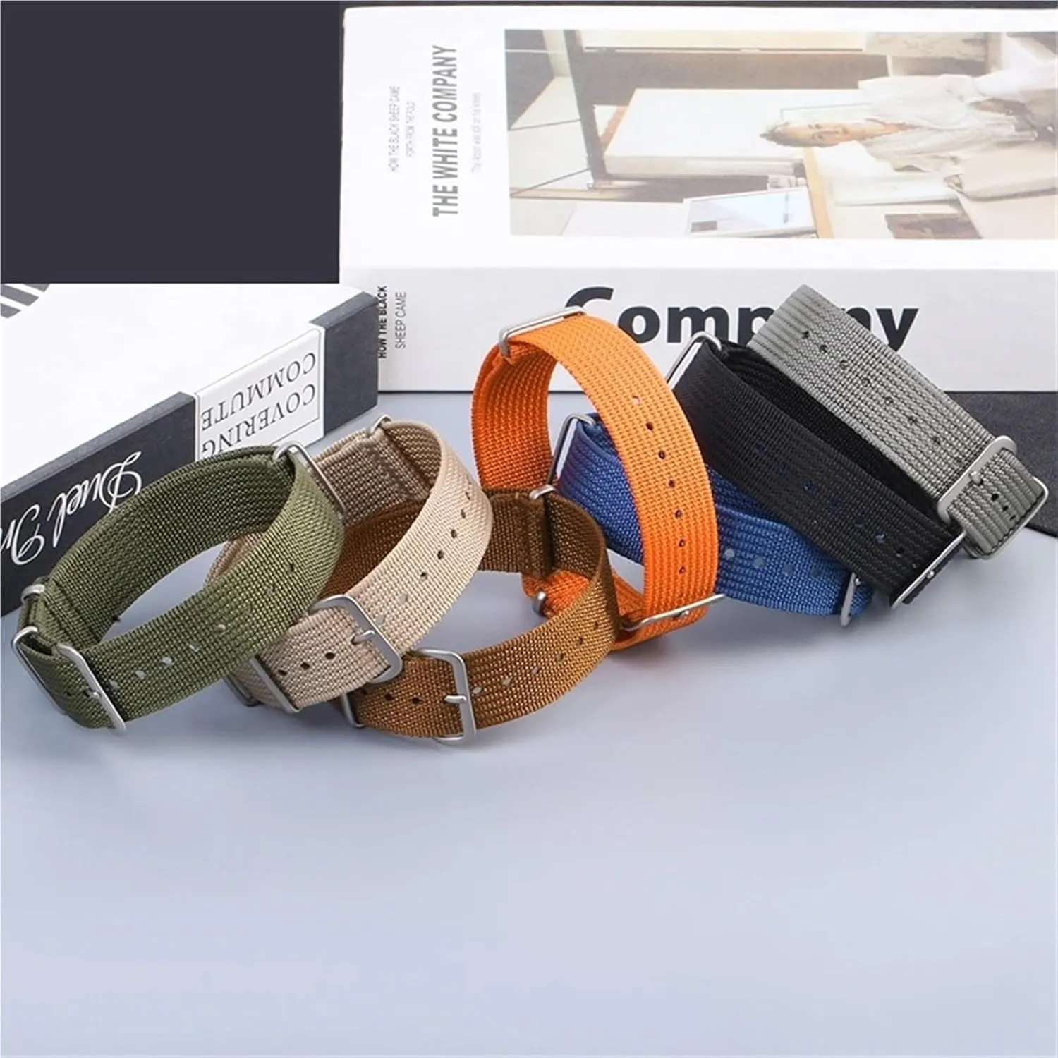 Nylon Canvas Watch Strap 18mm 20mm 22mm Quick Release Watch Band Men Women Universal Bracelet Watchband