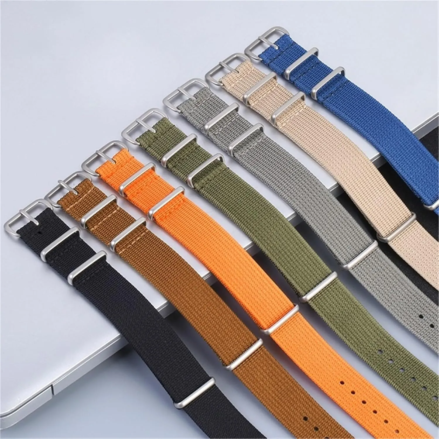 Nylon Canvas Watch Strap 18mm 20mm 22mm Quick Release Watch Band Men Women Universal Bracelet Watchband