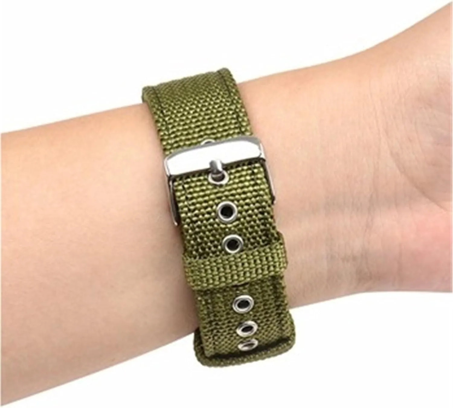 Nylon Canvas Watch Strap 20mm 22mm 24mm Quick Release Watch Band Men Women Universal Bracelet Watchband