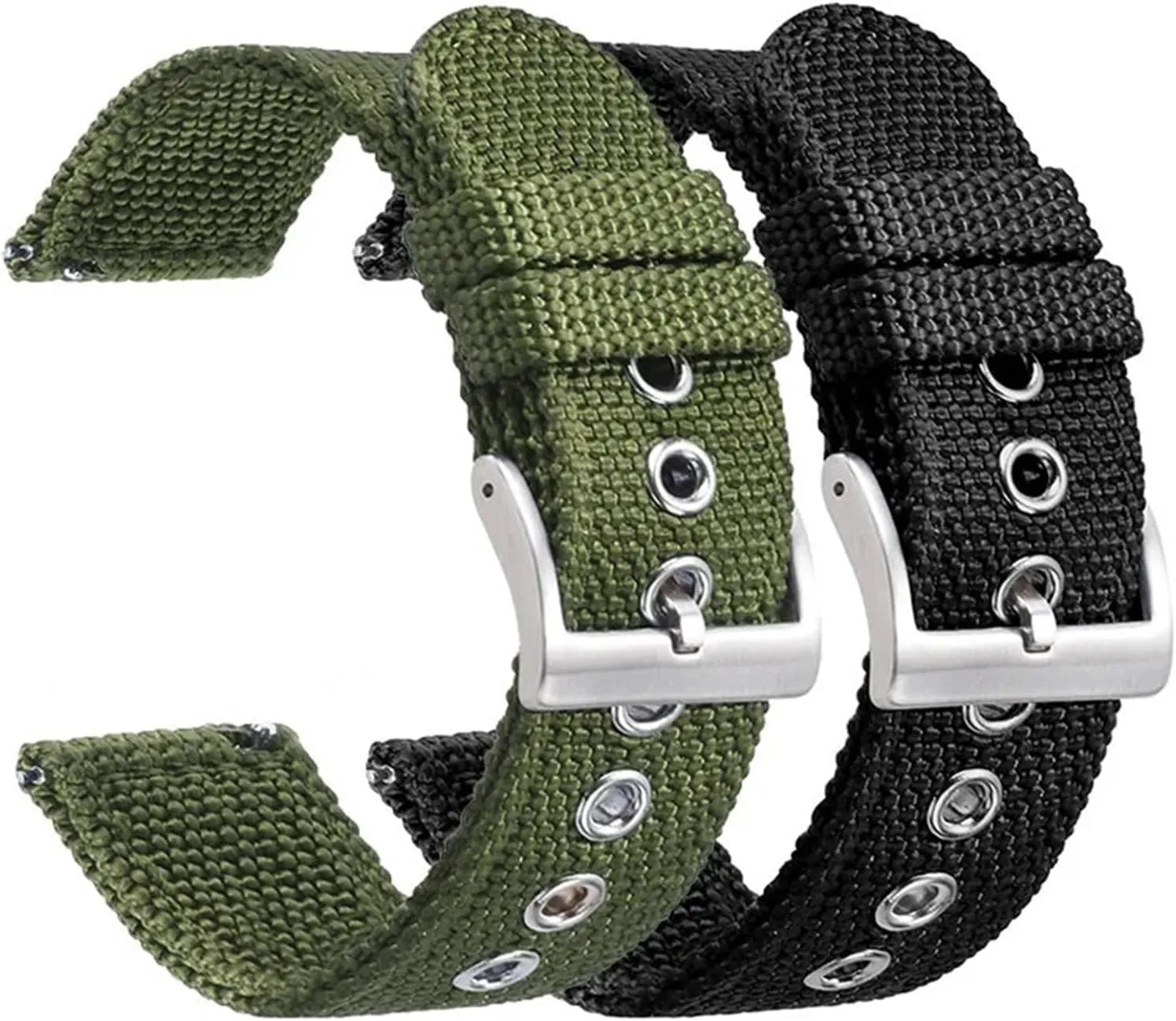 Nylon Canvas Watch Strap 20mm 22mm 24mm Quick Release Watch Band Men Women Universal Bracelet Watchband