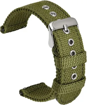 Nylon Canvas Watch Strap 20mm 22mm 24mm Quick Release Watch Band Men Women Universal Bracelet Watchband