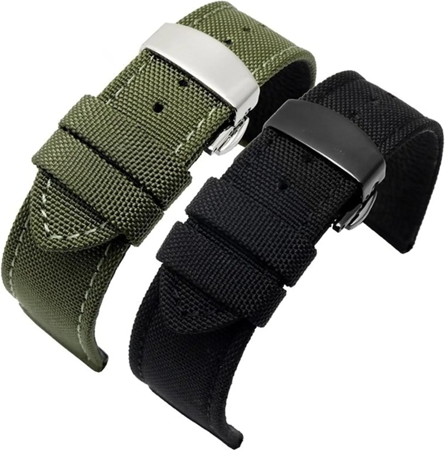 Nylon Canvas Watch Strap 20mm 22mm 24mm Quick Release Watch Band Men Women Universal Bracelet Watchband