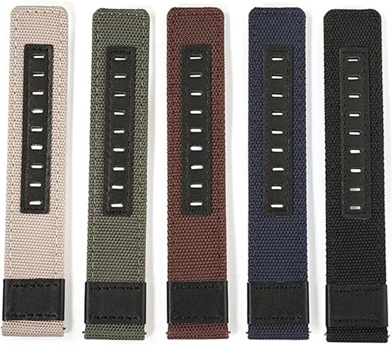 Nylon Canvas Watch Strap 20mm 22mm 24mm Quick Release Watch Band Men Women Universal Sport Bracelet Watchband