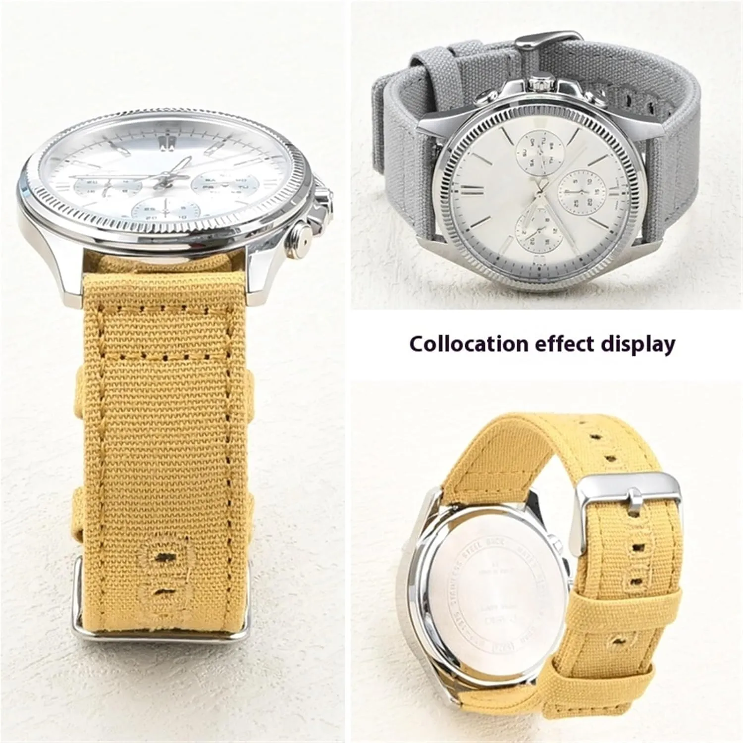 Nylon Canvas Watch Strap 20mm 22mm Quick Release Watch Band Men Women Universal Bracelet Watchband