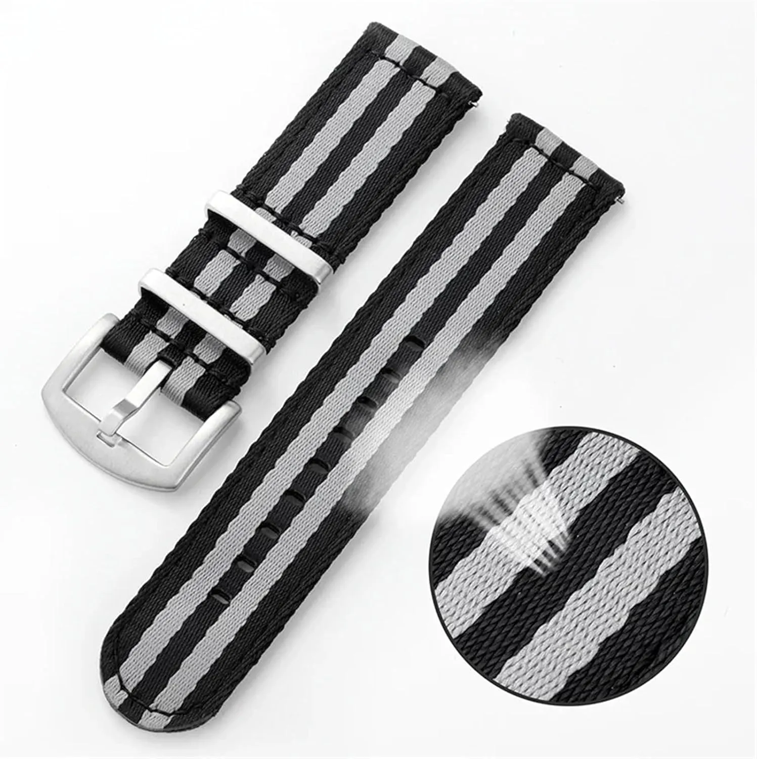 Nylon Canvas Watch Strap 20mm 22mm Quick Release Watch Band Men Women Universal Bracelet Watchband
