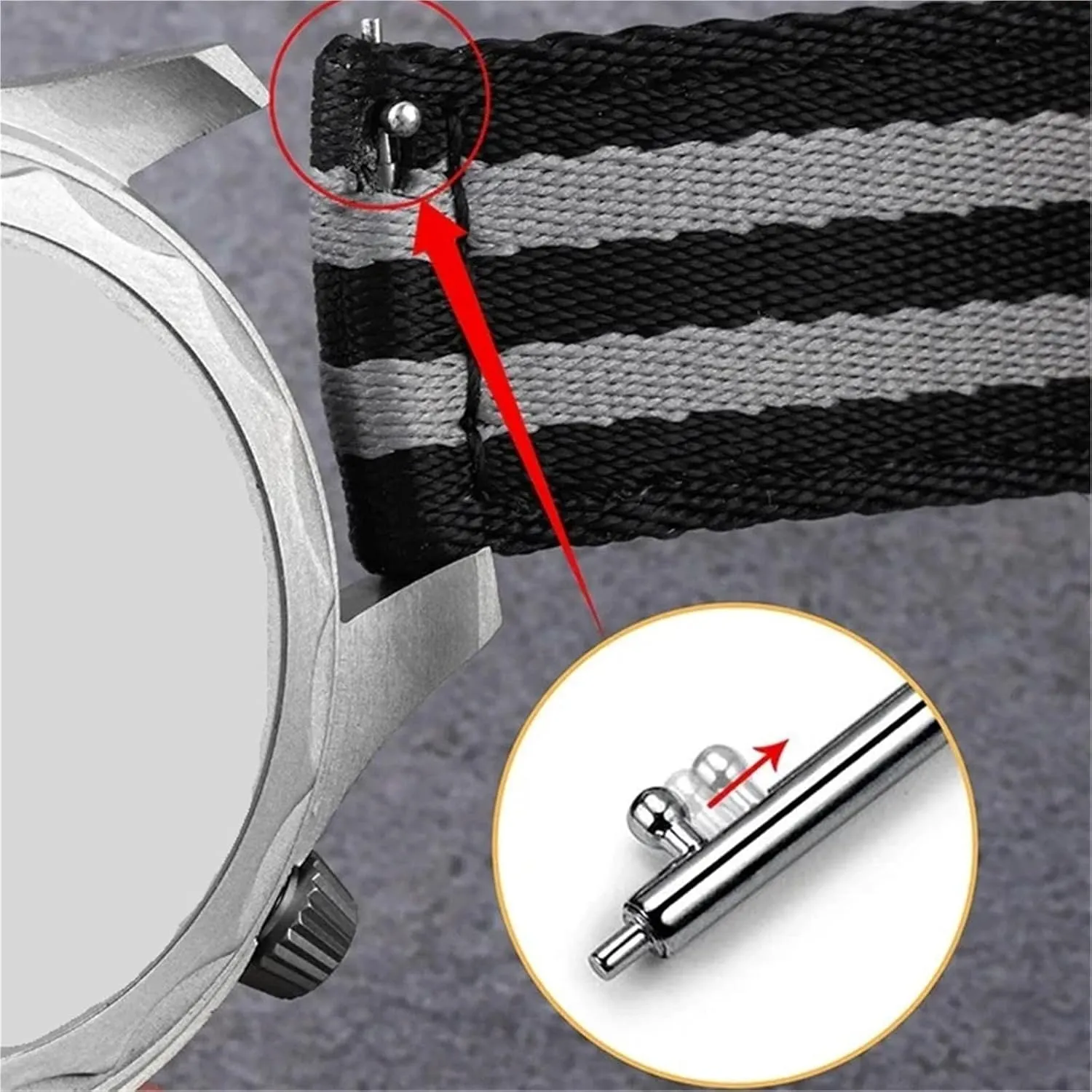 Nylon Canvas Watch Strap 20mm 22mm Quick Release Watch Band Men Women Universal Bracelet Watchband
