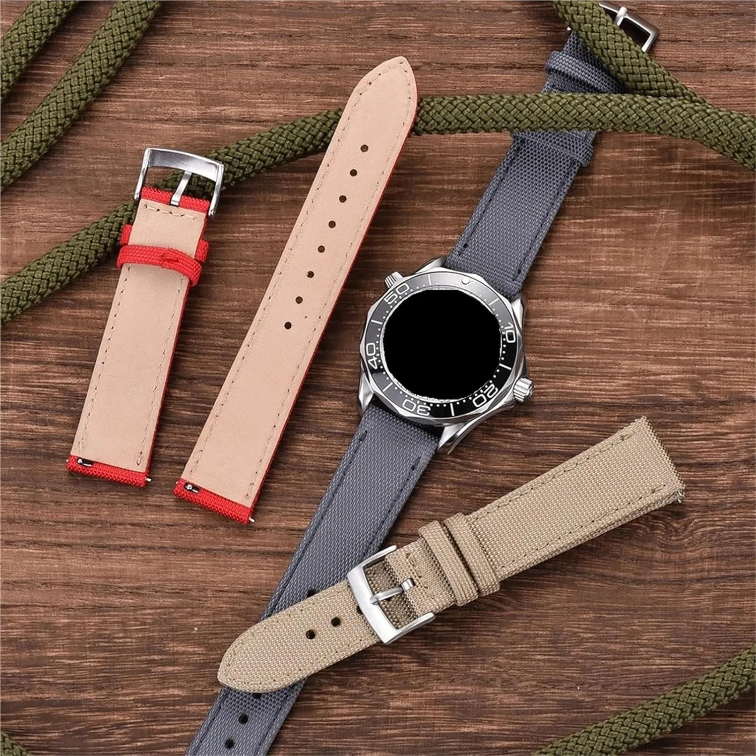 Nylon Strap Replacement Watch Band 18mm 20mm 22mm For Men Woman Watch Band Universal Quick Release Bracelet Band