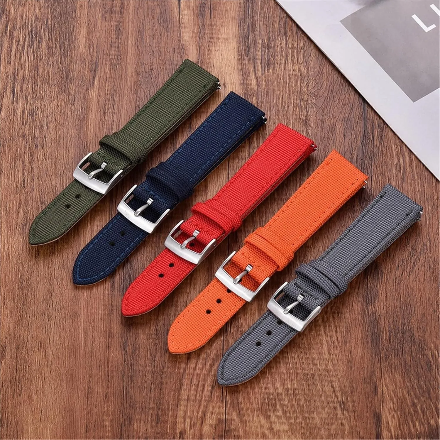 Nylon Strap Replacement Watch Band 18mm 20mm 22mm For Men Woman Watch Band Universal Quick Release Bracelet Band
