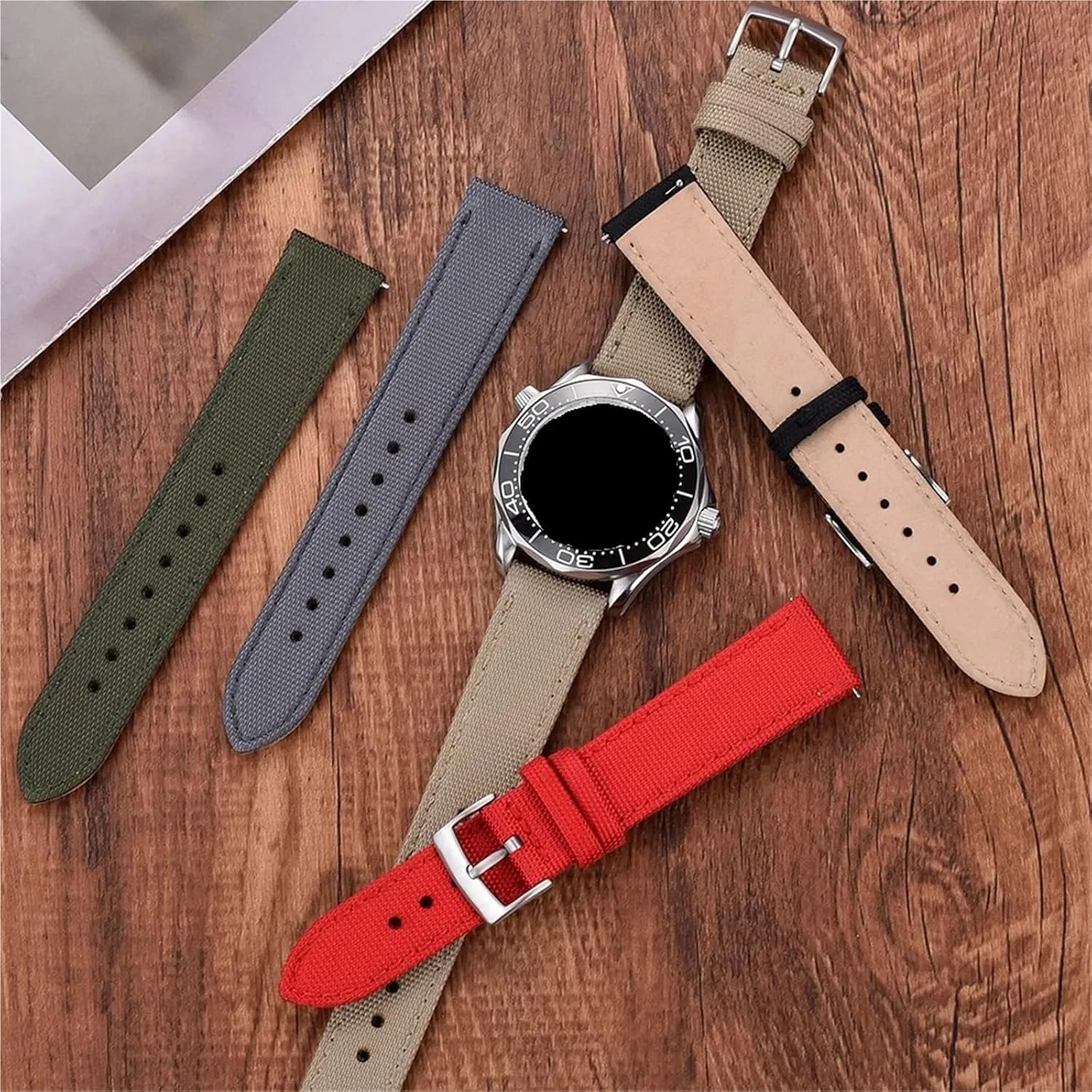 Nylon Strap Replacement Watch Band 18mm 20mm 22mm For Men Woman Watch Band Universal Quick Release Bracelet Band