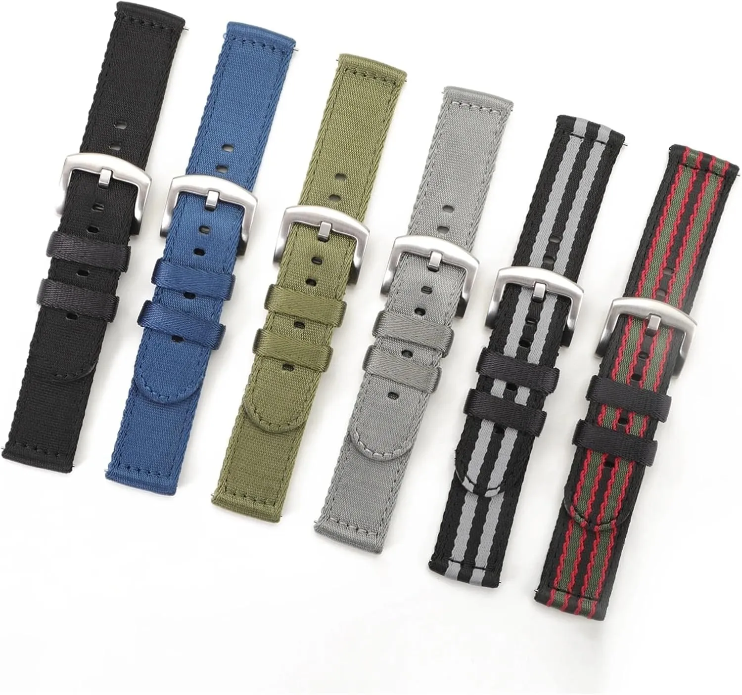 Nylon Watch Strap 18mm 20mm 22mm Canvas Quick Release Watch Band Men Women Universal Sport Bracelet Watchband