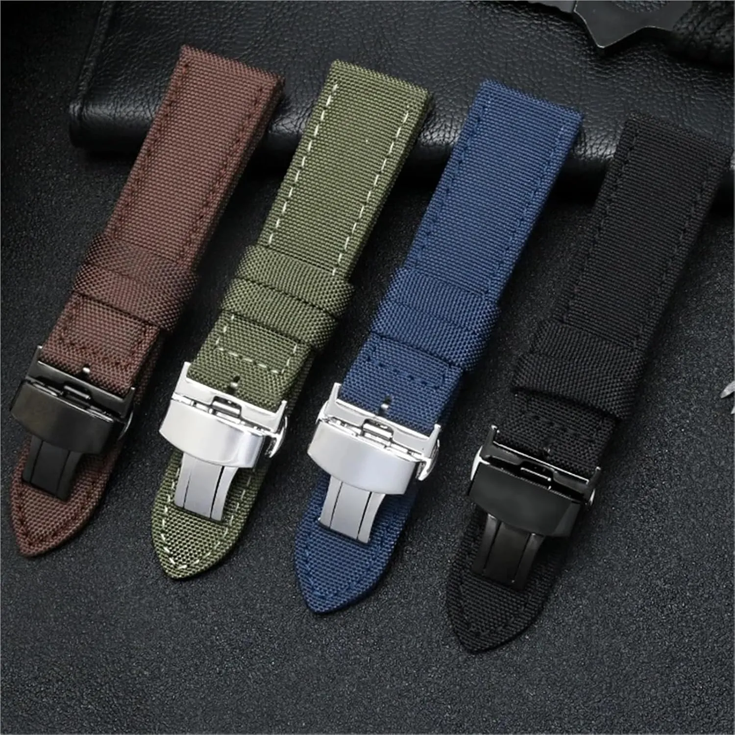 Nylon Watch Strap 20mm 22mm 24mm Canvas Quick Release Watch Band Men Women Universal Bracelet Watchband