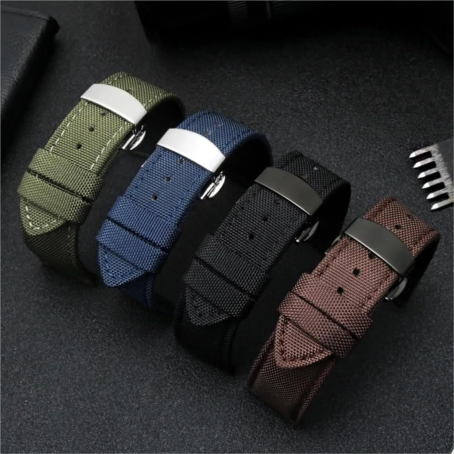Nylon Watch Strap 20mm 22mm 24mm Canvas Quick Release Watch Band Men Women Universal Bracelet Watchband