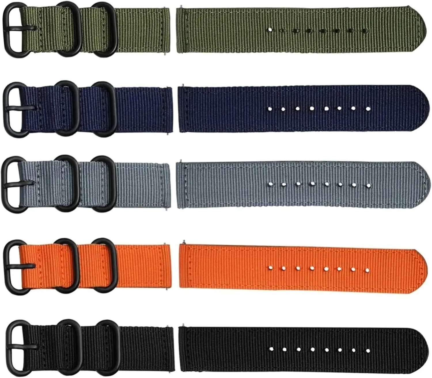 Nylon Watch Strap 20mm 22mm 24mm Canvas Quick Release Watch Band Men Women Universal Bracelet Watchband