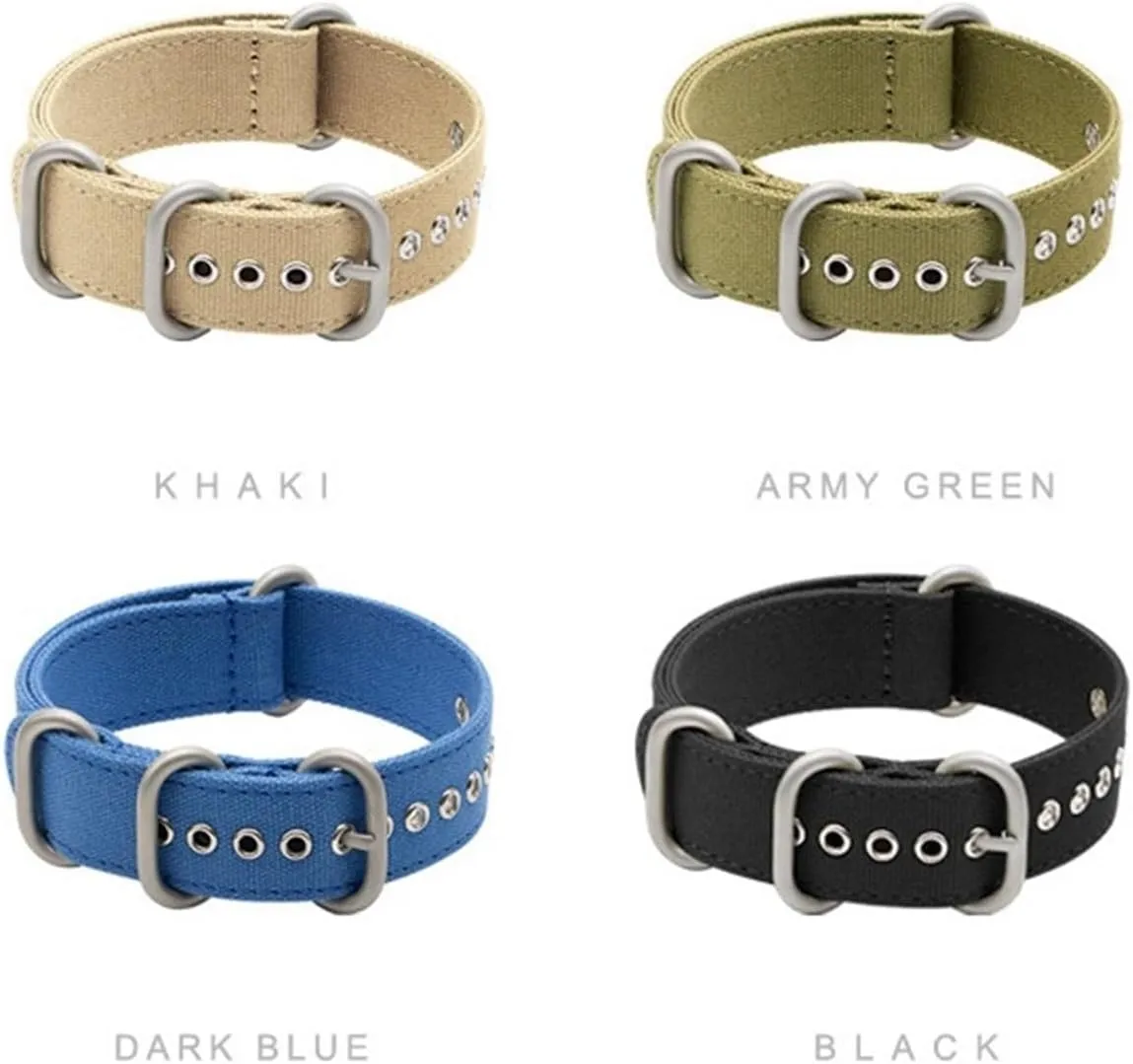 Nylon Watch Strap 20mm 22mm 24mm Canvas Quick Release Watch Band Men Women Universal Bracelet Watchband