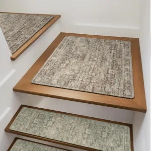 OJIA Stair Treads Non-Slip Matching Mat for Wooden Steps, Square Capet Stair Treads Rubber Backing Stair Runner Anti-Slip Stair Landing Mat 31x31 Inch Stair Rugs