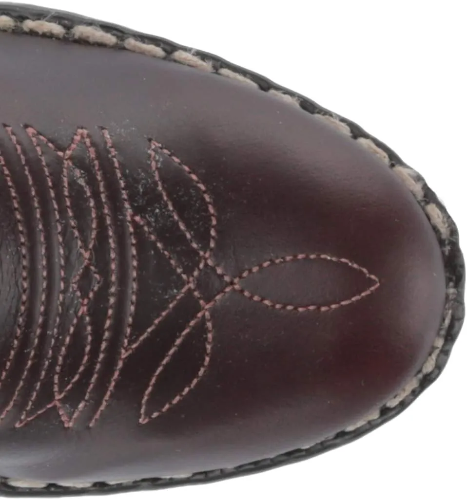 Old West Unisex-Child Round Toe Western Boot