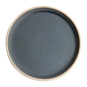 Olympia Canvas Flat Round Plates Blue Granite 250mm (6 Pack)
