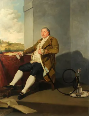 OMAiiiRTi Famous Painting Print Artwork Picture Wall Decor Graham of Barrock Park and Rickerby by Johan Zoffany Poster Artwork for Home Decor 60x90cm