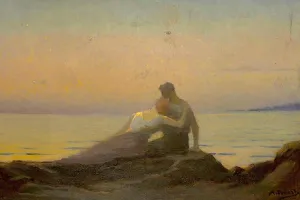 OMAiiiRTi Famous Painting Wall Art Posters Wall Print Artwork l'eterna canzone Alphonse Osbert Abstract Print for Home Decor 60x90cm