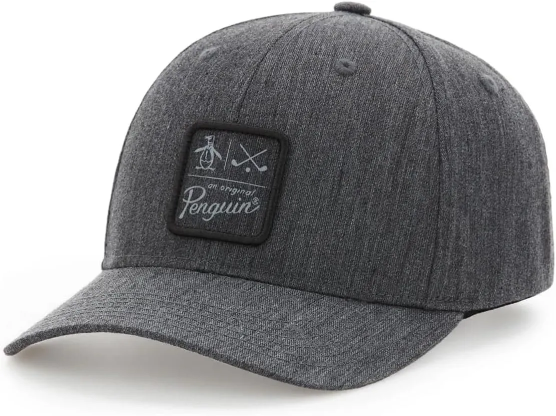 Original Penguin Golf Logo Patch Heathered Adjustable Snapback Hat