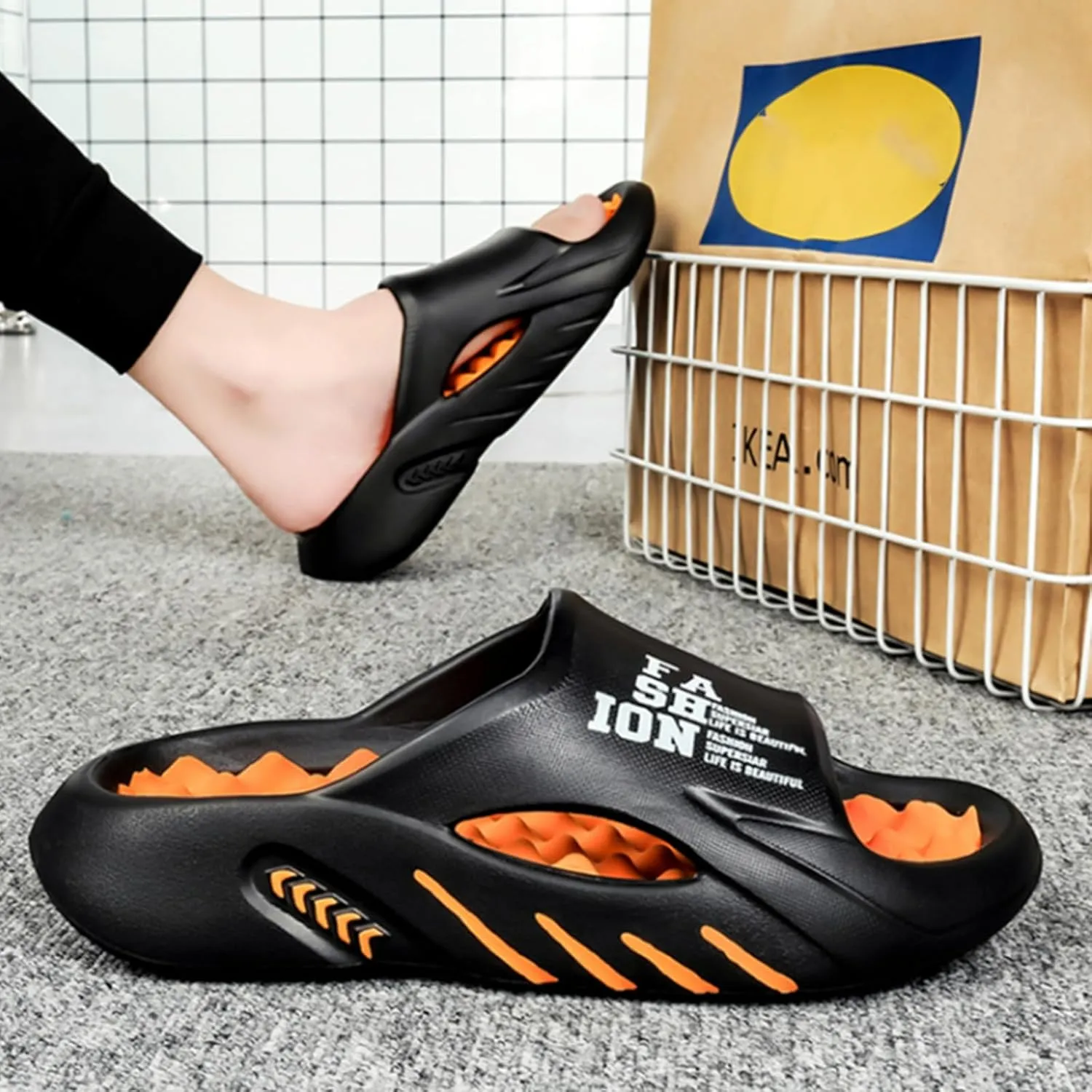 Orthopedic Massage Slippers, Massage Shoe, Orthoslipper Massage Original Massage Flip Flop Couple Non-slip Cool Slides