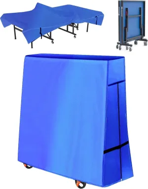 Outdoor Ping Pong Table Cover, 600D Waterproof Sunproof Indoor & Outdoor Fits Universal Folding Tables and Flat 9x5 FT Tables Tennis