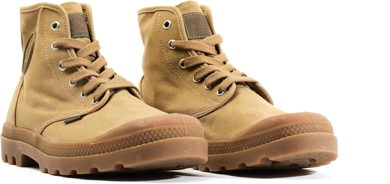 Palladium Men's Pampa Hi Boot, Vegan Canvas Lace Up Boot