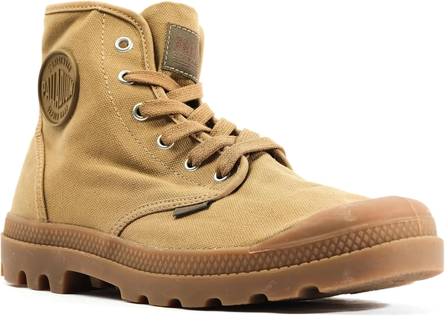 Palladium Men's Pampa Hi Boot, Vegan Canvas Lace Up Boot