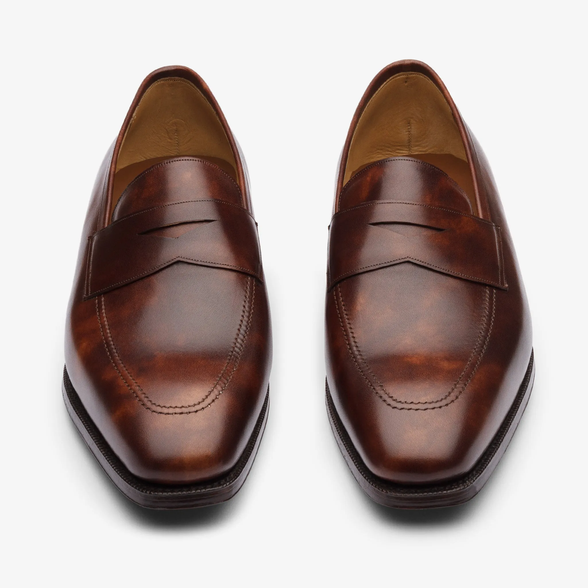 Penny Loafer - Brown Museum calf - Deer Last