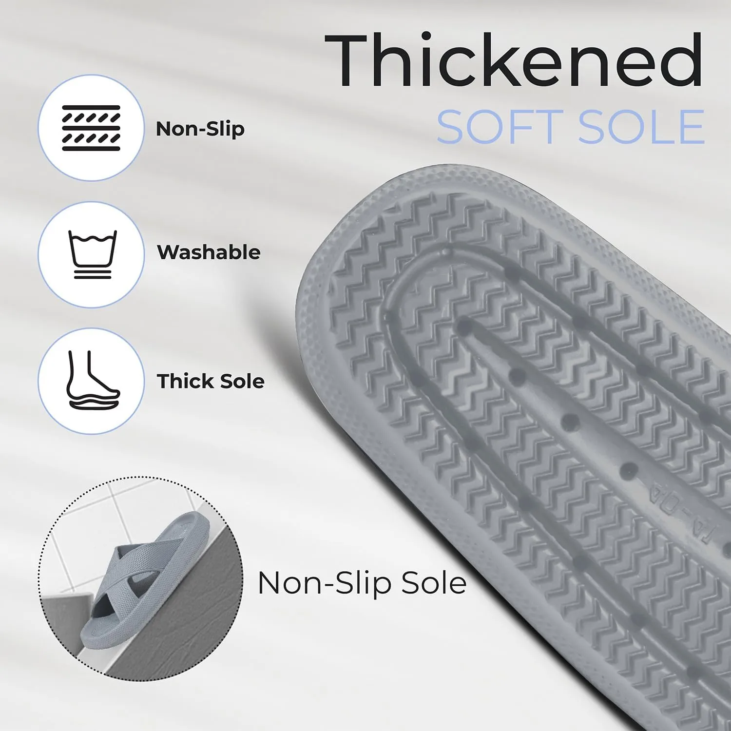 Pillow Slippers for Women and Men - Anti-Slip, Breathable House Shoes with Cross Strap Design, Cushioned Thick Sole for Ultimate Comfort and Versatility