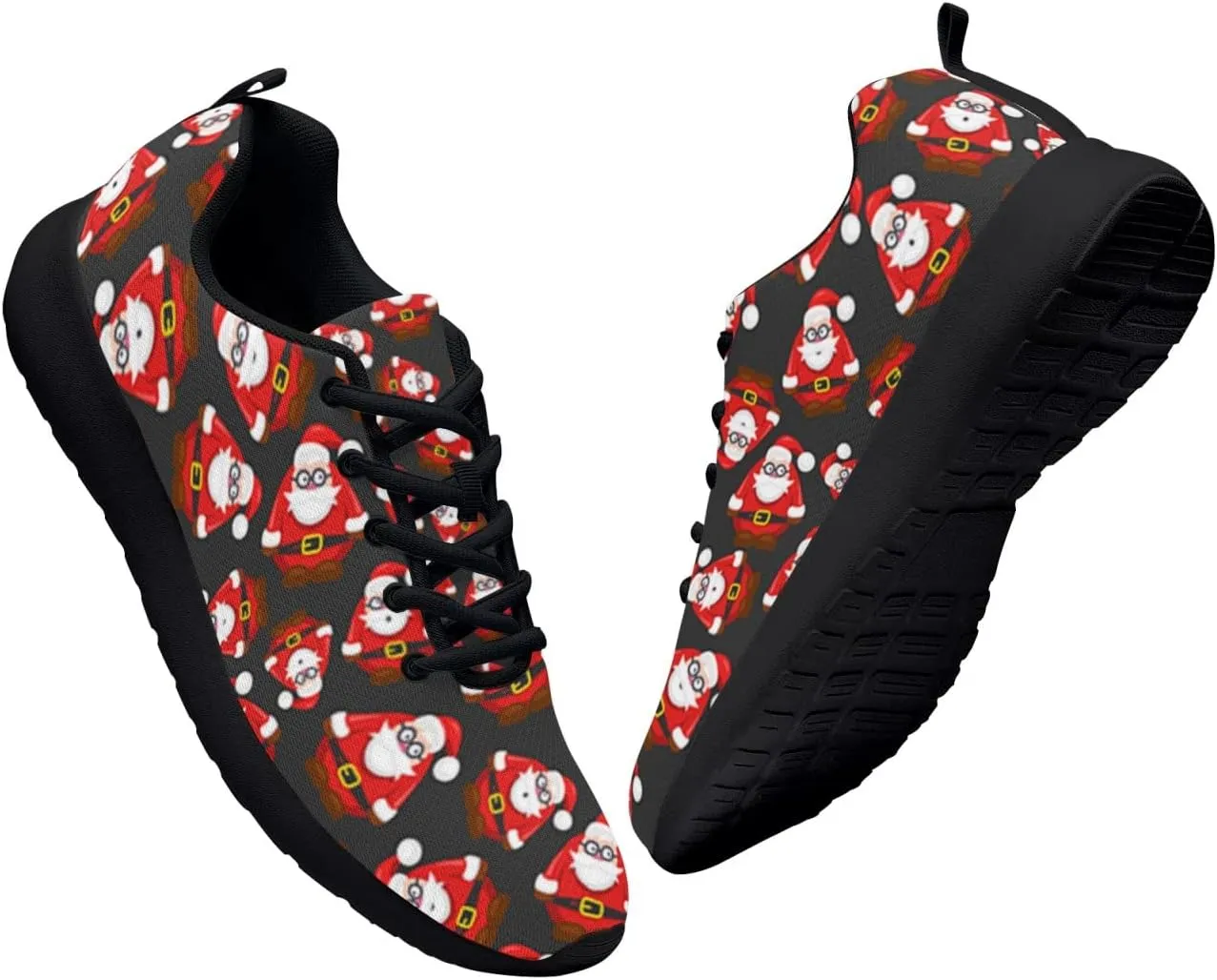 Pitovozu Christmas Decor Sneaker Men Athletic Shoes Running Shoes Comfortable Sports Walking Shoes