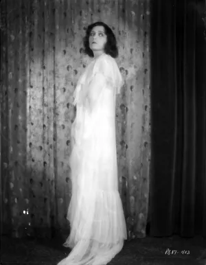Pola Negri on a Lace Dress standing Photo Print (24 x 30)