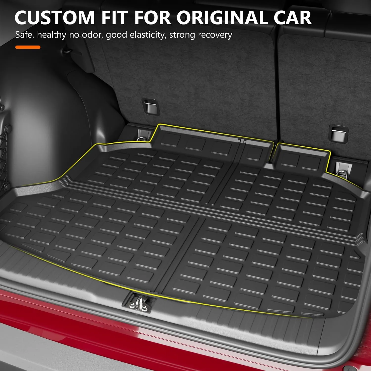 powoq Trunk Mat Compatible with 2012-2016 Honda CRV Trunk Liner TPE Cargo Liner Cargo Mat Replacement for 2012 2013 2014 2015 2016 Honda CRV Accessories (Fit 12-16 Model, Trunk Mat)