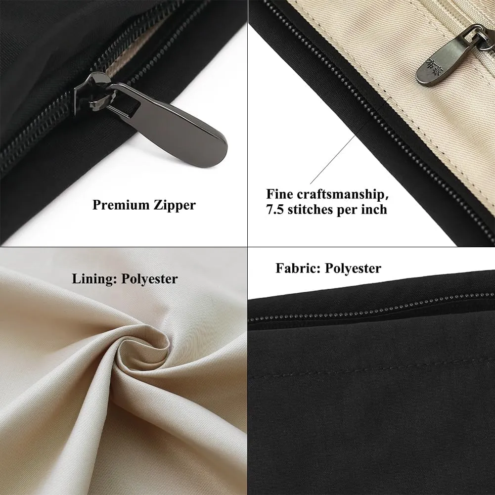 Premium Nylon Makeup Bag - Large Capacity Travel Cosmetic Pouch & Toiletry Organizer with Zipper, Ideal for Daily Use, Gifts, and On-the-Go Essentials
