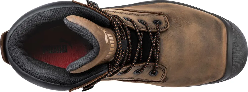 PUMA Men's Granite 6" Metatarsal Guard Composite Toe Fashion Boot, Brown, 8.5