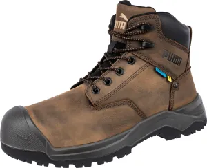 PUMA Men's Granite 6" Metatarsal Guard Composite Toe Fashion Boot, Brown, 8.5