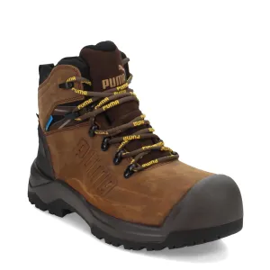 PUMA Men's Iron 6" Composite Toe Industrial Boot, Brown, 10.5