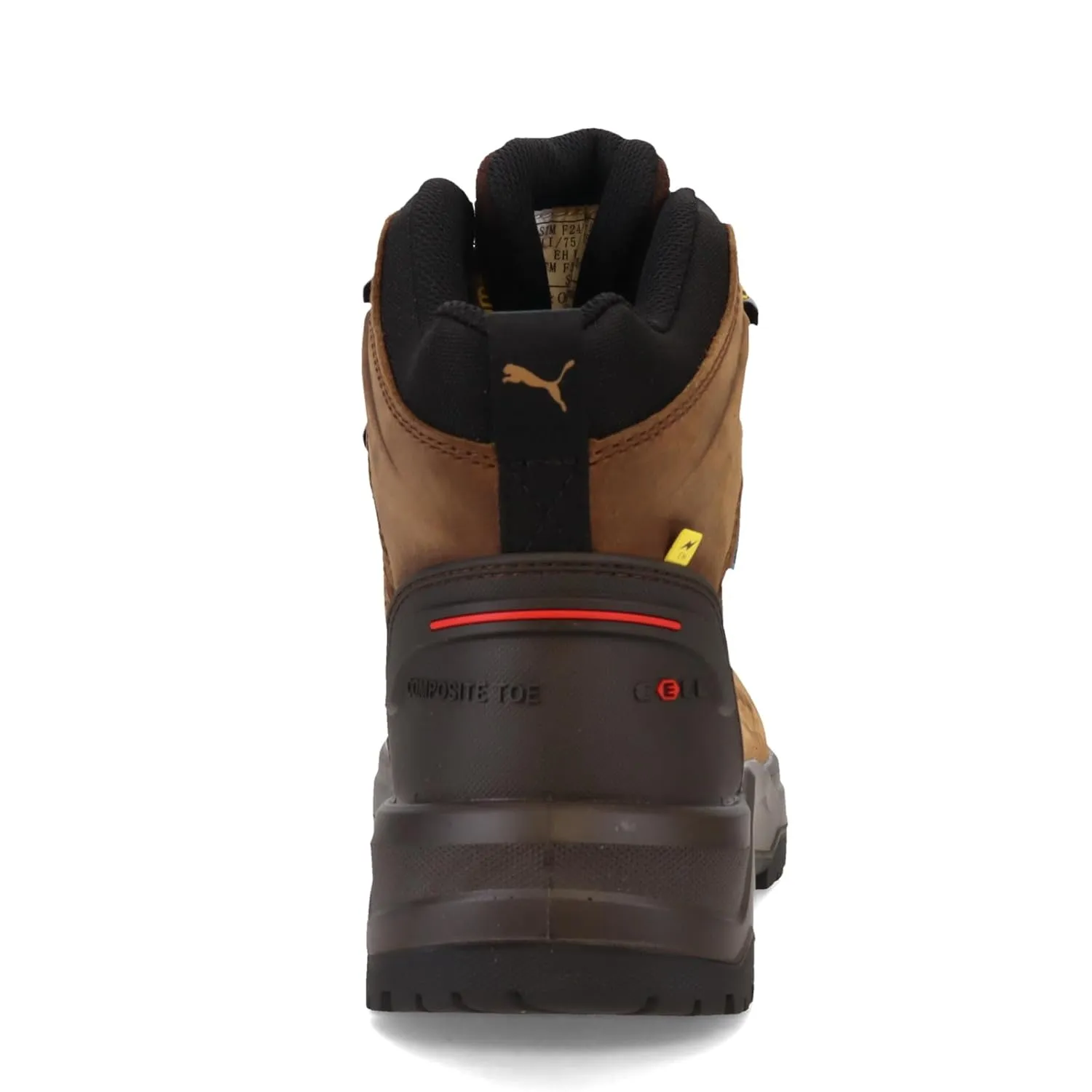 PUMA Men's Iron 6" Composite Toe Industrial Boot, Brown, 10.5