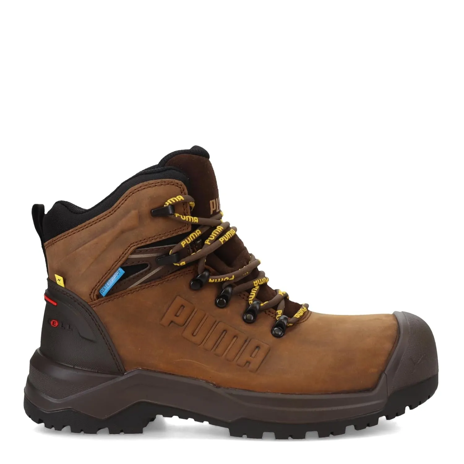PUMA Men's Iron 6" Composite Toe Industrial Boot, Brown, 10.5