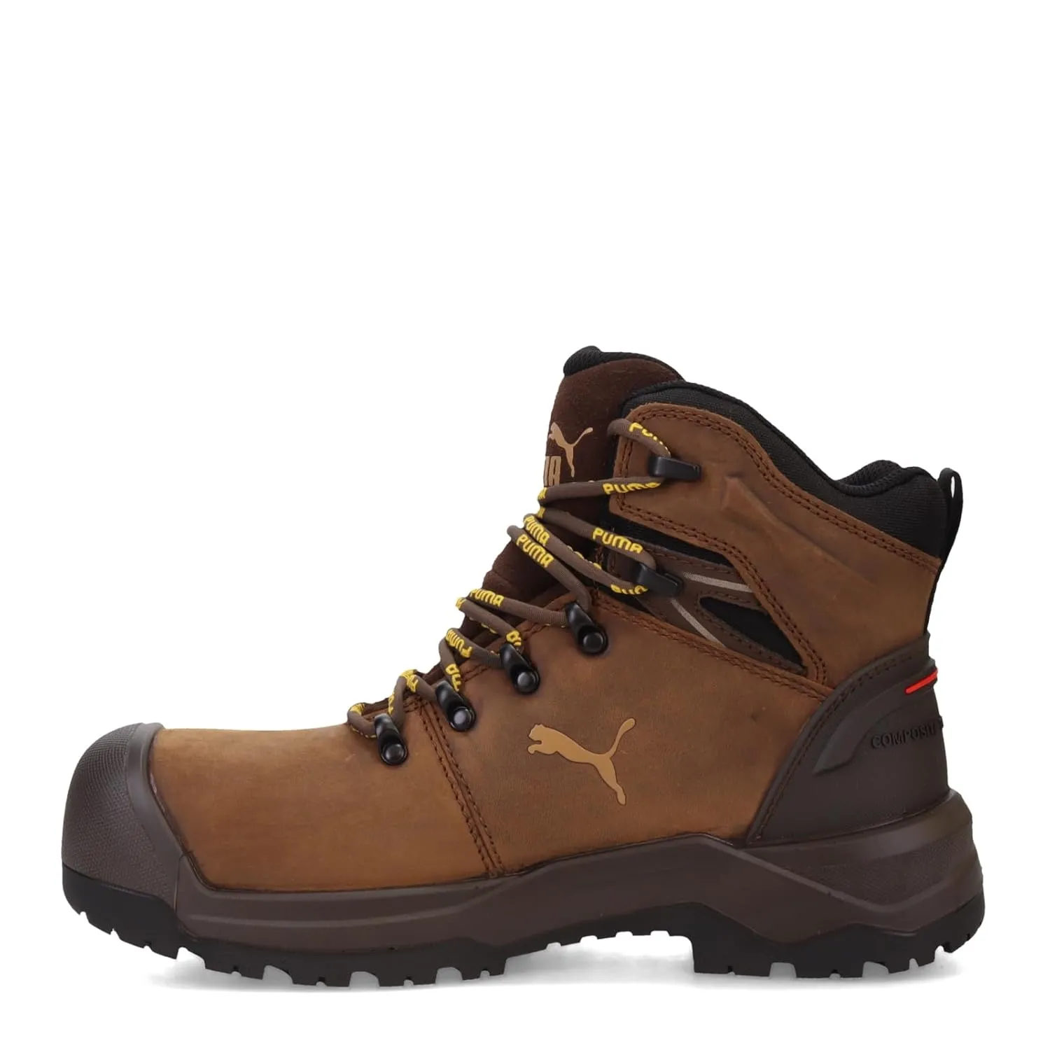PUMA Men's Iron 6" Composite Toe Industrial Boot, Brown, 10.5