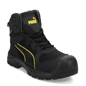 PUMA Men's Rock 6" Composite Toe Industrial Boot, Black, 9.5