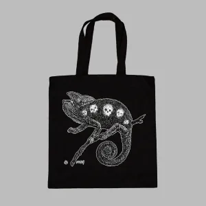 Punk Chameleon Tote Bag