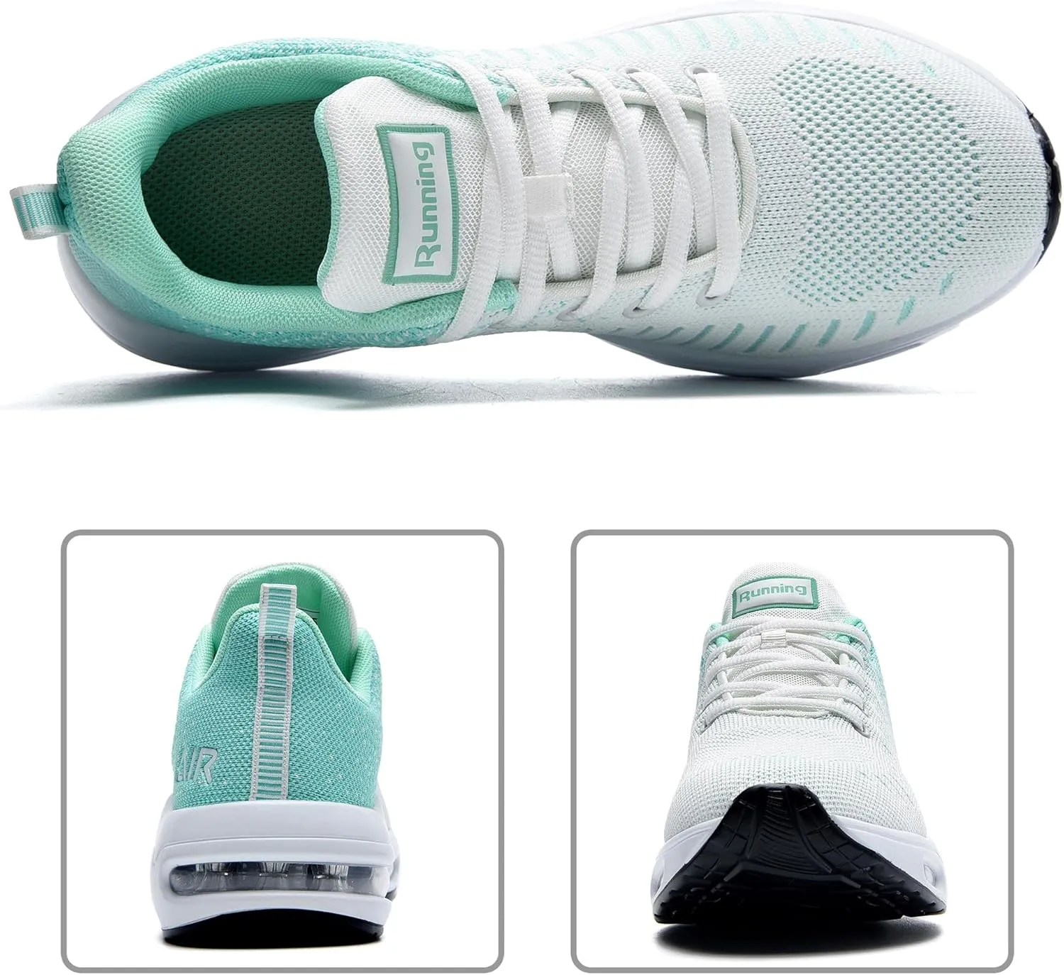 QAUPPE Womens Fashion Lightweight Air Sports Walking Sneakers Breathable Gym Jogging Running Tennis Shoes US 5.5-11 B(M)…