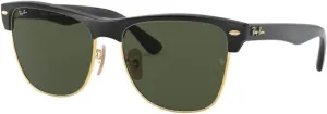 Ray-Ban RB4175 Sunglasses Bundle: RB 4175 CLUBMASTER OVERSIZED 877 Demi Gloss Black On Arista and Universal Anti-slip Silicone Leash