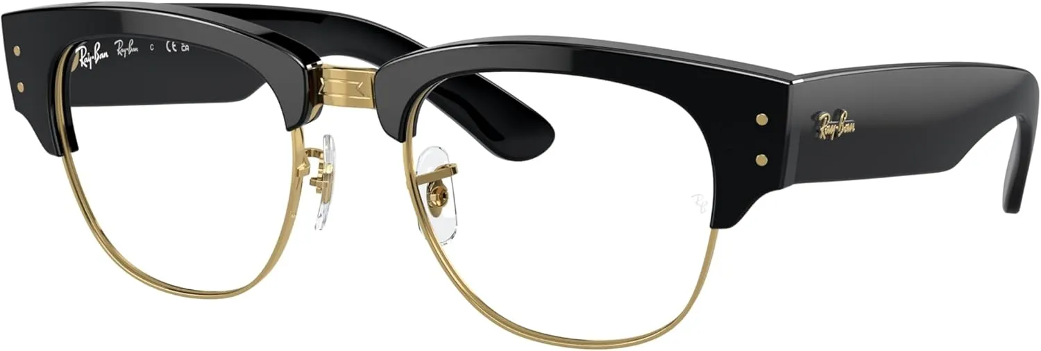 Ray-Ban RX316V Eyeglasses Bundle: RX 316V MEGA CLUBMASTER 2000 Mega Clubmaster Black On Arist and Universal Anti-slip Silicone Leash