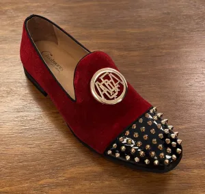 Red&Black spike AQFA slip-on