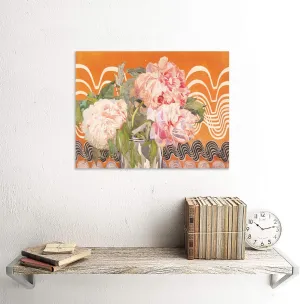 Rennie Mackintosh Peonies Flowers Vase Painting Art Print Canvas Premium Wall Decor Poster Mural