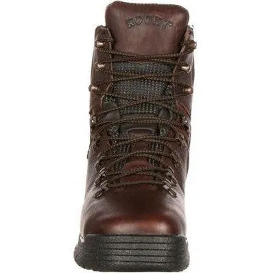 Rocky Men's Mobilite 8" Steel Toe Waterproof Oil Resist Work Boot -Brown- FQ0006115